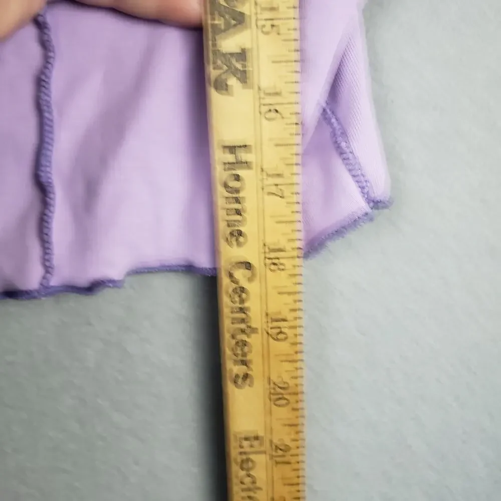No brand ruffled hem